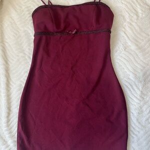 Holiday Burgundy Dress